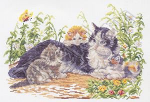 Процесс вышивки «Идиллия» от Чудесной иглы №41963