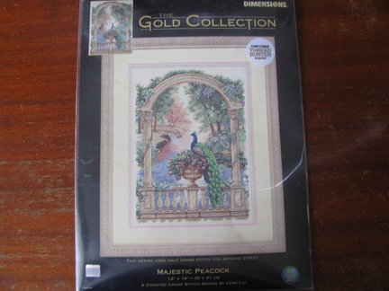 Мой процесс вышивки «Великолепный павлин» №44425