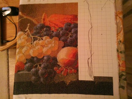 Мой натюрморт с виноградом (процесс) №44479