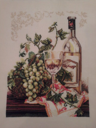 Процесс вышивки «Шардоне» №44925