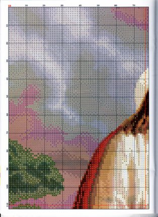 Красивые вышивки с небольшой цветовой гаммой №48392