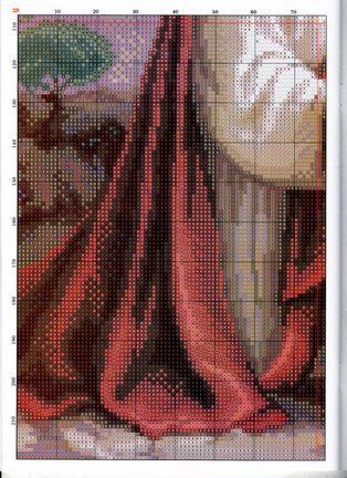 Красивые вышивки с небольшой цветовой гаммой №48394