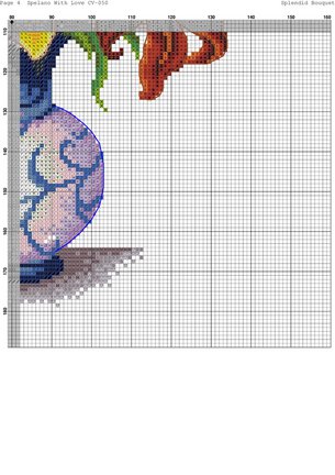 Красивые вышивки с небольшой цветовой гаммой №48412