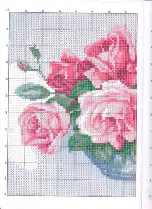 Красивые вышивки с небольшой цветовой гаммой №48416