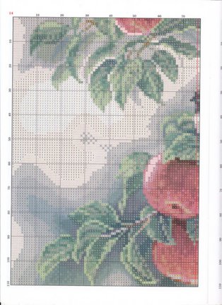 Красивые вышивки с небольшой цветовой гаммой №48421