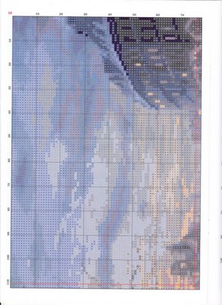 Красивые вышивки с небольшой цветовой гаммой №48444