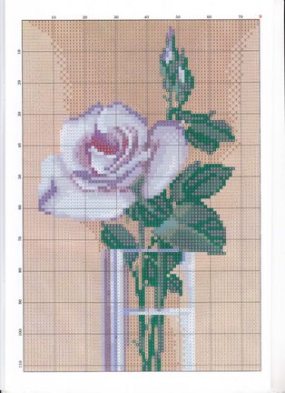 Красивые вышивки с небольшой цветовой гаммой №48449