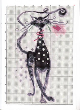 Красивые вышивки с небольшой цветовой гаммой №48452