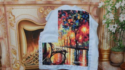 Процесс «Скамейка в парке», худ. Леонид Афремов №49310