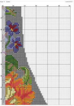 Схема вышивки кошелька №57620