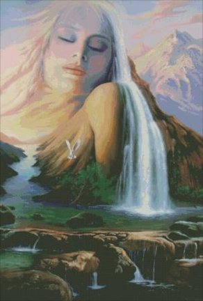 «Девушка-гора», методично вышиваю с весны)) №60077