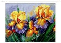 Ирисы (моя первая вышивка с сайта) №63287