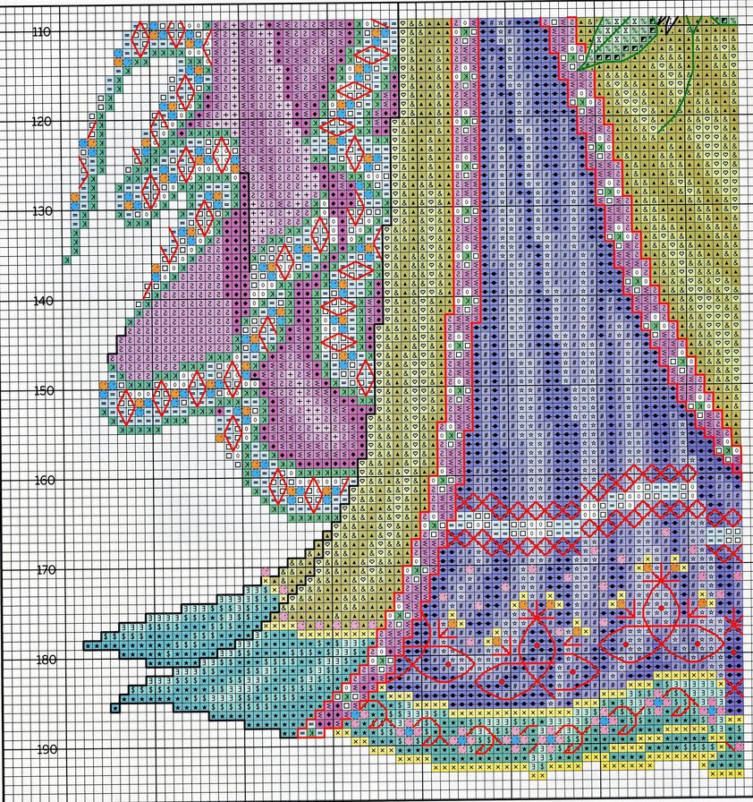 Схемы вышивки джоан эллиот крестом