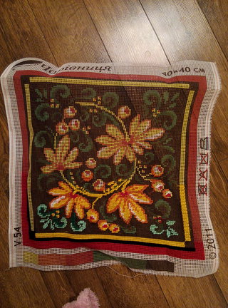 Вышивка подушки «Хохлома» от Чаривницы №68655