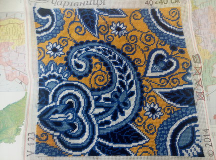 Подушка от Чаривницы «Турецкий огурец» №73933