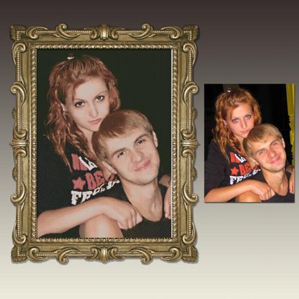 Помогите выбрать какой портрет вышивать №75250