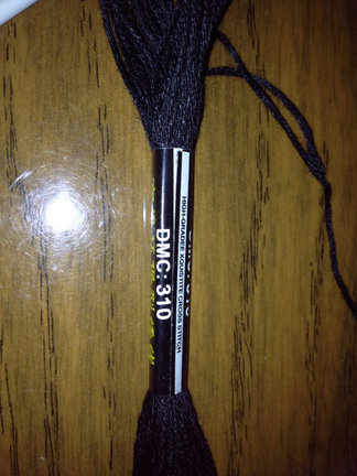 Процесс вышивки «Единороги» №75398