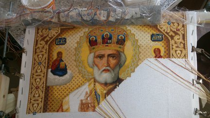 Процесс иконы «Св. Николай чудотворец» от Стоянки Ивановой №76190