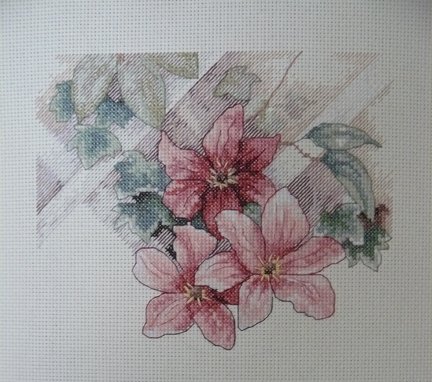 Мой первый набор от Dimensions 13686 «Бабочка и клематис» №76361