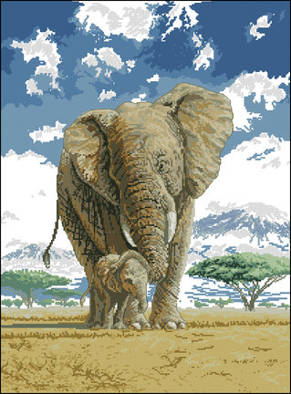 Кладовая схем 2 (животные, пейзажи и цветы) №81126