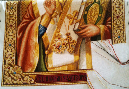 Процесс иконы «Св. Николай чудотворец» от Стоянки Ивановой №87253