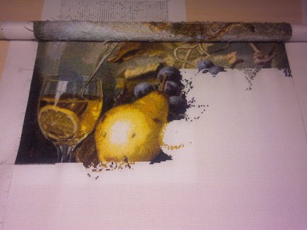 Натюрморт с виноградом и грушами №94860