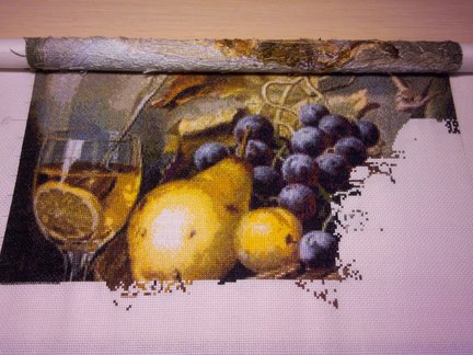 Натюрморт с виноградом и грушами №95443