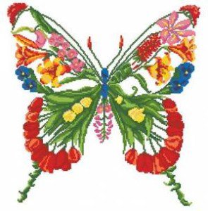 Бабочка из цветов №97160
