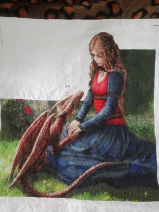 «Девушка и дракон» (по моей схеме с сайта) №100990