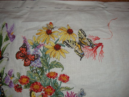 Вышивка в процессе №112345