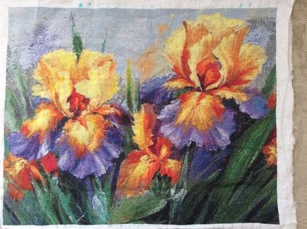 Ирисы (моя первая вышивка с сайта) №122771