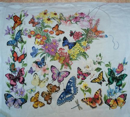 Вышивка в процессе №124099