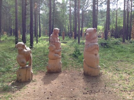 Деревянные скульптуры под открытым небом №127559
