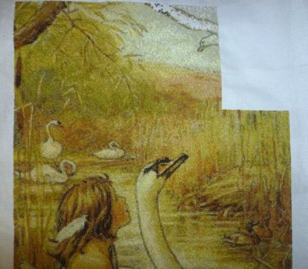 Девочка и лебедь №134579