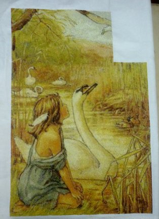 Девочка и лебедь №134581