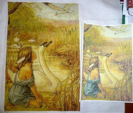 Девочка и лебедь №135422