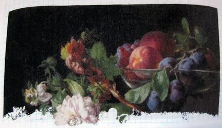 Натюрморт ГК 1645. Peaches, Plums, Grapes and Melon. №137968