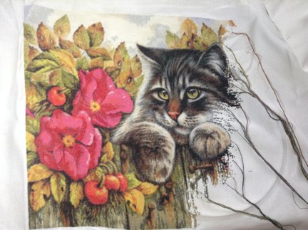 «Кот и Шиповник» по картине И. Гармашовой №144345