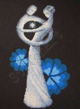 Чёрная канва (разные наборы + схемы) №157386