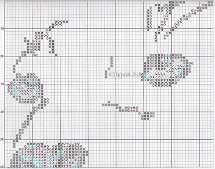 Чёрная канва (разные наборы + схемы) №157442