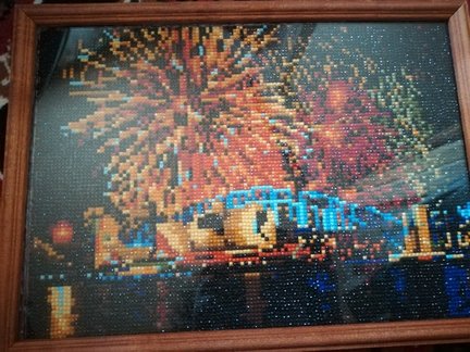 Творчество бабушки. Алмазная вышивка (мозайка, живопись). №158630