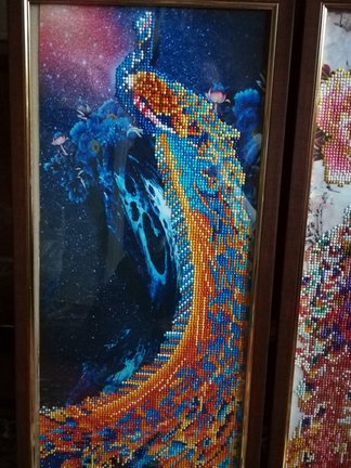 Творчество бабушки. Алмазная вышивка (мозайка, живопись). №158636