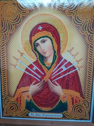 Творчество бабушки. Алмазная вышивка (мозайка, живопись). №158637