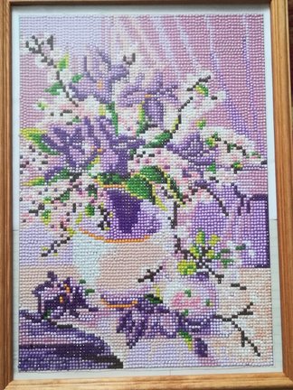 Творчество бабушки. Алмазная вышивка (мозайка, живопись). №162961