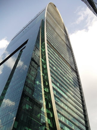 Башня Федерация, Москва-Сити. Вид с 89-го этажа на Москву. №165220