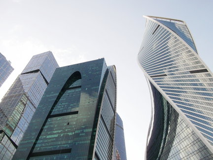 Башня Федерация, Москва-Сити. Вид с 89-го этажа на Москву. №165226