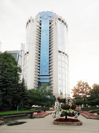 Башня Федерация, Москва-Сити. Вид с 89-го этажа на Москву. №165232