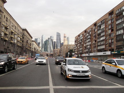 Башня Федерация, Москва-Сити. Вид с 89-го этажа на Москву. №165233