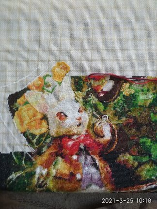 Как я в процессе вышивки корректирую схему №175418