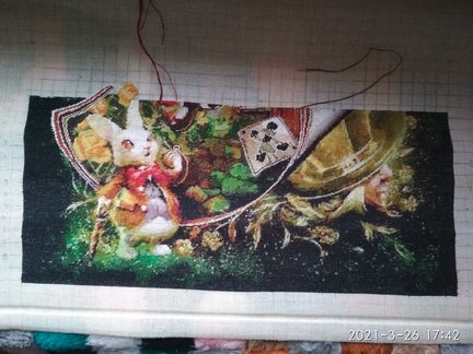 Как я в процессе вышивки корректирую схему №175431